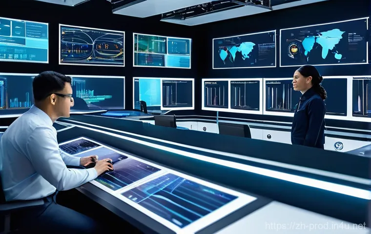 생산계획 수립 단계별 가이드 - **Prompt: The Data-Driven Command Center**
    A highly detailed, wide-angle shot of a futuristic, c...