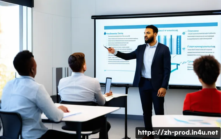 생산관리자 자격증 종류와 취득 방법 - **Prompt:** A diverse group of five professionals, including men and women of various ethnicities, i...