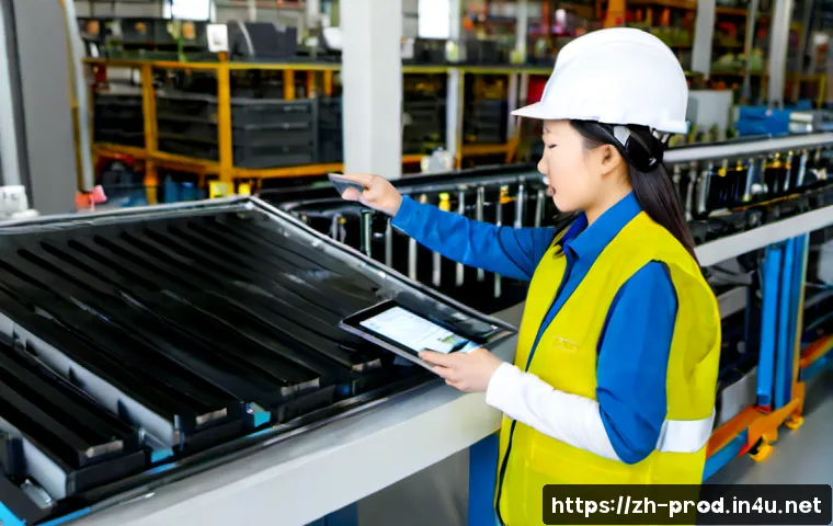 생산관리 분야의 여성 리더 사례 - Photorealistic production management leadership scene, confident East Asian woman factory manager in...